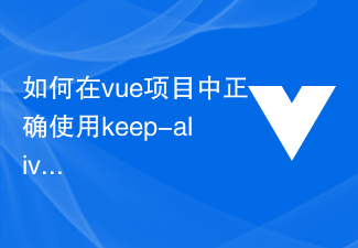 如何在vue项目中正确使用keep-alive组件