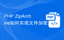 PHP ZipArchive如何实现文件加密功能？