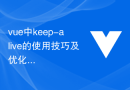 vue中keep-alive的使用技巧及优化建议