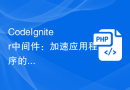 CodeIgniter中间件：加速应用程序的响应速度和页面渲染