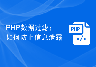 PHP 데이터 필터링: 정보 유출을 방지하는 방법