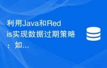 利用Java和Redis实现数据过期策略：如何自动删除过期数据