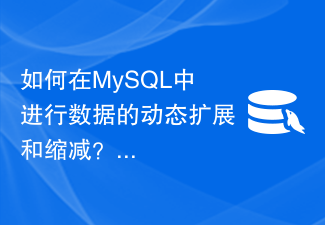 Wie kann man Daten in MySQL dynamisch erweitern und verkleinern?