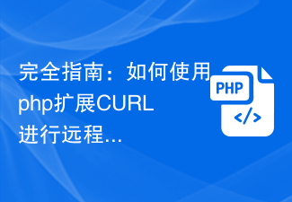 Guide complet : Comment utiliser l'extension php CURL pour le grattage de données à distance