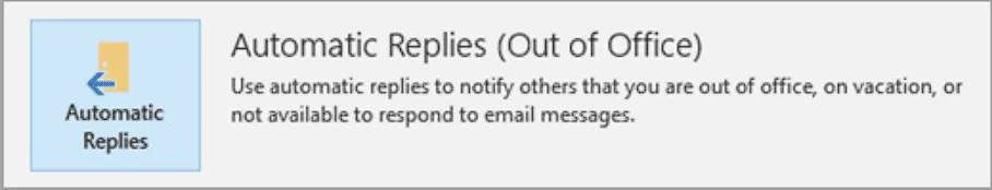 How to Enable Out of Office Auto-Reply in Outlook