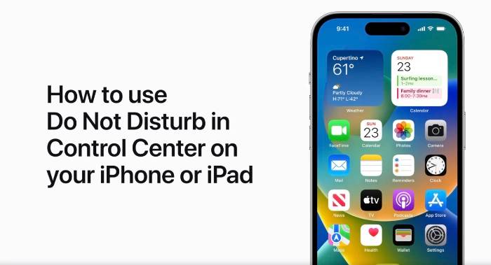 iOS控制中心的使用指南：同时使用iPhone的“请勿打扰”功能