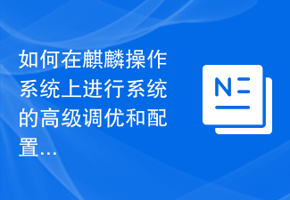 如何在麒麟作業系統上進行系統的高階調優與配置？