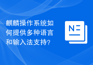 Kirin OS はどのようにして複数の言語と入力方法をサポートしていますか?