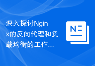 Nginx의 역방향 프록시 및 로드 밸런싱의 작동 원리 및 구현 세부 사항에 대한 심층 탐색