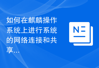 Comment se connecter et partager le réseau du système sur le système d'exploitation Kirin ?