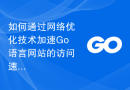 如何通过网络优化技术加速Go语言网站的访问速度？