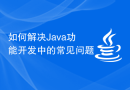 如何解决Java功能开发中的常见问题