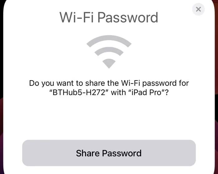 分享您的 iPhone WiFi 密码的方法