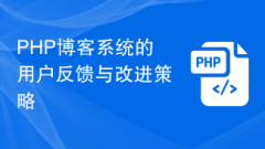 User feedback and improvement strategies for PHP blog system
