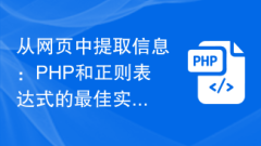從網頁中提取資訊:PHP和正規表示式的最佳實踐