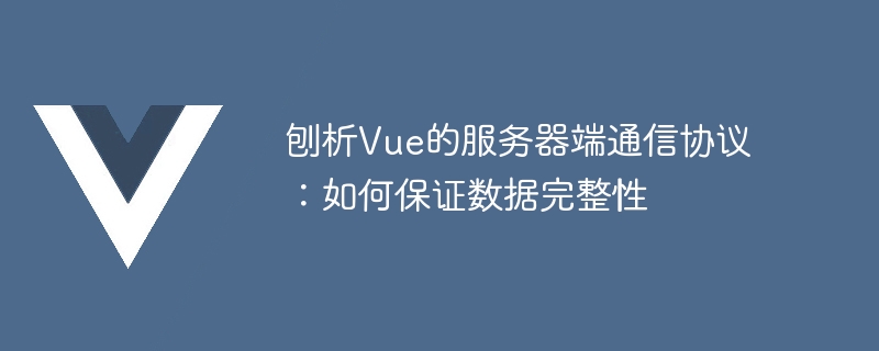 Vue のサーバー側通信プロトコルの分析: データの整合性を確保する方法