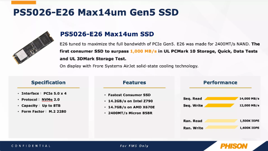 Dépassez les limites ! La dernière solution SSD de Phison augmente la vitesse de lecture des données à pas de géant