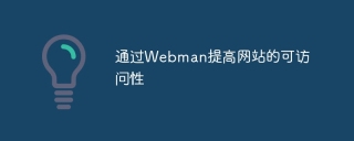 Webman으로 웹사이트 접근성 향상