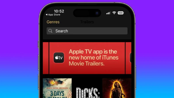 苹果将iTunes电影预告片整合至Apple TV应用，改善用户的观影体验