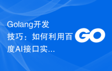 Golang开发技巧：如何利用百度AI接口实现网络爬虫