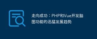 走向成功:PHP和Vue開發腦圖功能的快速發展趨勢