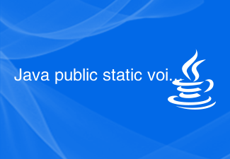 Java public static void main(String args) Java public static void main ...