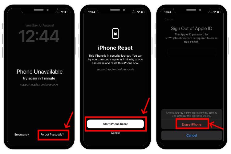 Comment débloquer un iPhone sans mot de passe