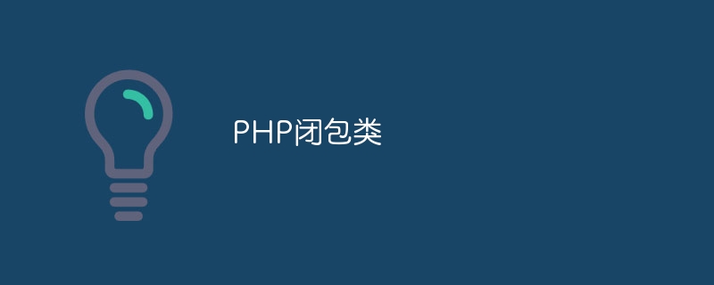 PHP closure class