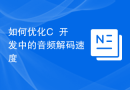 如何优化C++开发中的音频解码速度