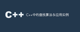 c++中的查找算法与应用实例