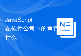 ソフトウェア会社における JavaScript の役割は何ですか?