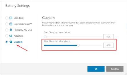 限制 Windows 11 上电池电量为80% 的方法