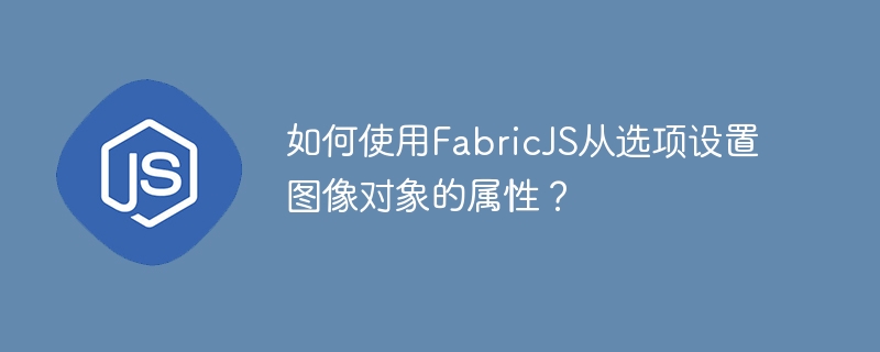 如何使用FabricJS从选项设置图像对象的属性？