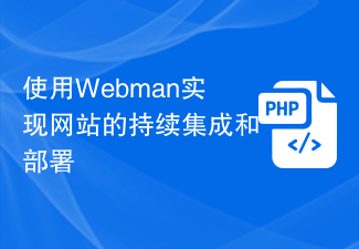 Gunakan Webman untuk melaksanakan penyepaduan berterusan dan penggunaan tapak web