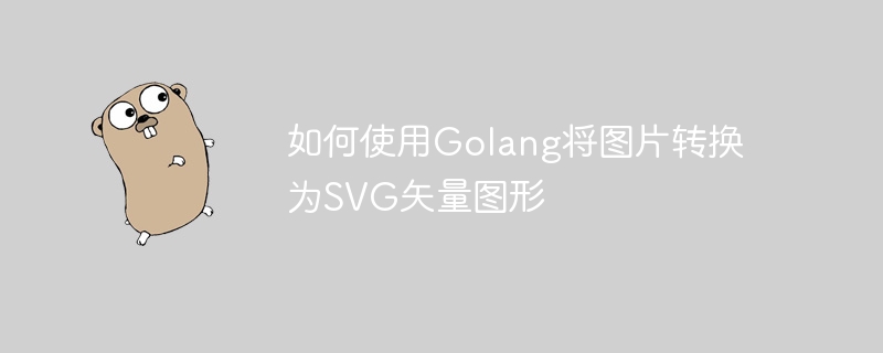 如何使用Golang将图片转换为SVG矢量图形