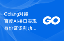 Golang对接百度AI接口实现身份证识别功能，轻松上手