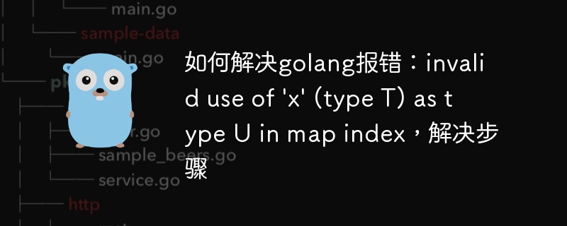 如何解决golang报错：invalid use of 'x' (type T) as type U in map index，解决步骤