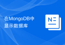 在MongoDB中显示数据库