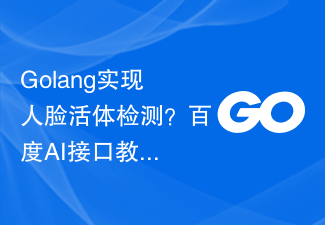 Golang实现人脸活体检测?百度AI接口教你如何轻松实现!