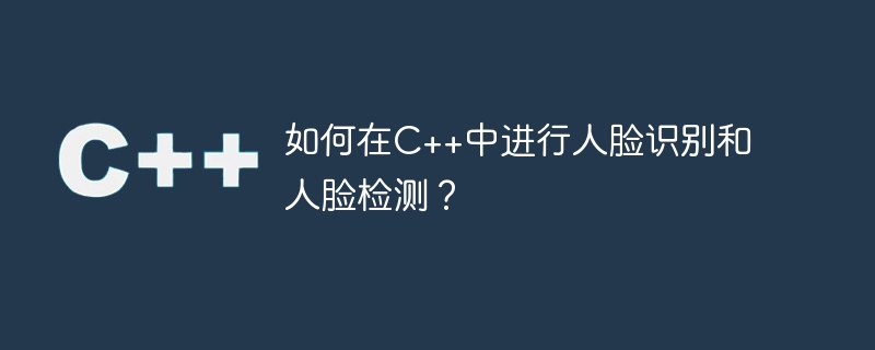 如何在C++中進行人臉辨識和人臉偵測？