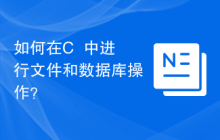 如何在C++中进行文件和数据库操作？