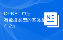 C#.NET 中所有数据类型的基类是什么？