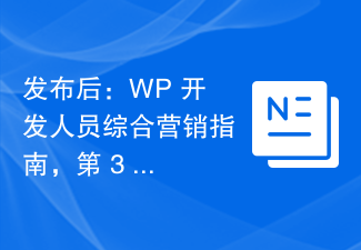 發布後：WP 開發人員綜合行銷指南，第 3 部分