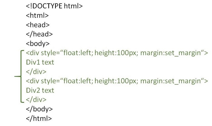 HTML で 2 つの部分を並べて配置するにはどうすればよいでしょうか?