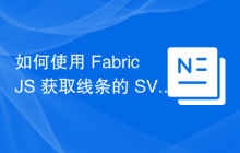 如何使用 FabricJS 获取线条的 SVG 表示？