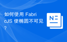 如何使用 FabricJS 使椭圆不可见？