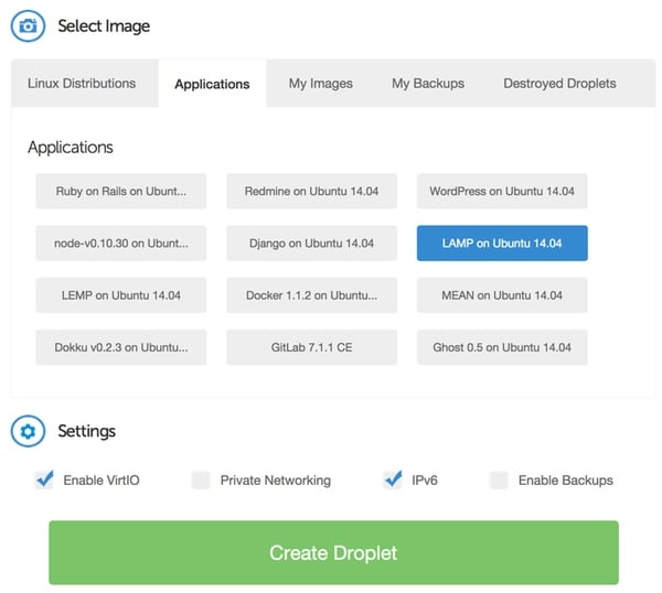 Create marketable application images for Digital Ocean resale