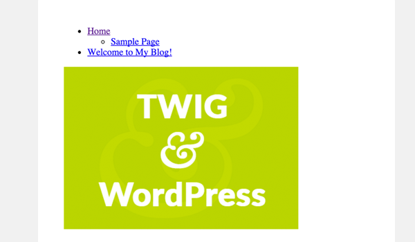 Twig 및 Timber 이미지, 메뉴 및 사용자를 사용하여 WordPress 개발 시작