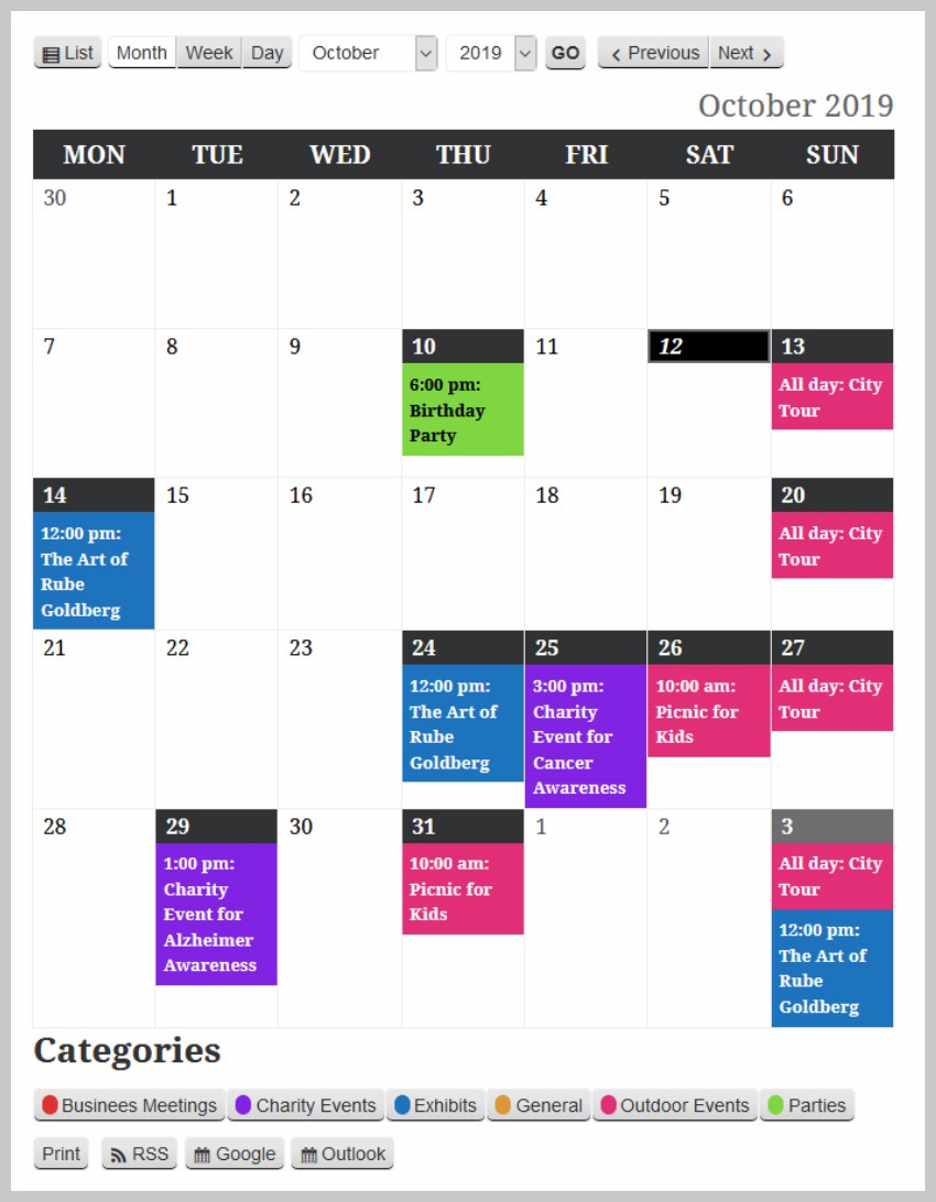 Présentez votre calendrier dévénements avec un plugin de calendrier WordPress gratuit