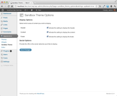 探索 WordPress 设置 API 中的主题选项,第 4 部分